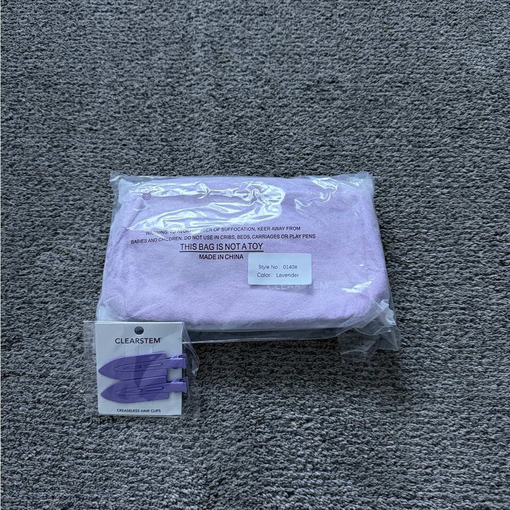 Clearstem Lavender Belt Bag & Hair Clips